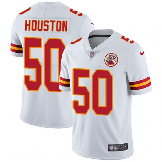 Men's Nike Kansas City Chiefs 50 Justin Houston White Vapor Untouchable Limited Player NFL Jersey