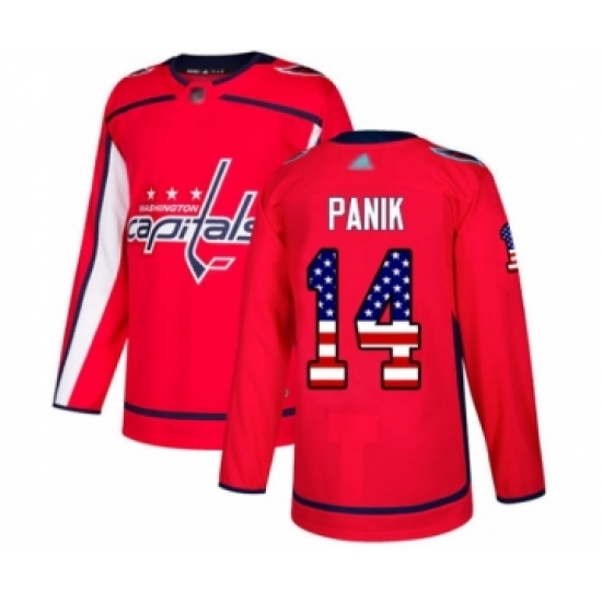 Youth Washington Capitals 14 Richard Panik Authentic Red USA Flag Fashion Hockey Jersey