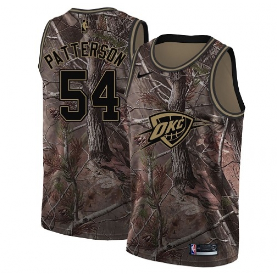 Youth Nike Oklahoma City Thunder 54 Patrick Patterson Swingman Camo Realtree Collection NBA Jersey