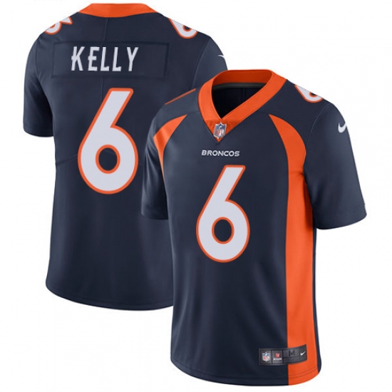 Youth Nike Denver Broncos 6 Chad Kelly Navy Blue Alternate Vapor Untouchable Limited Player NFL Jersey