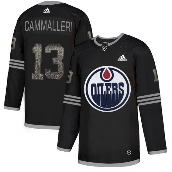 Men's Adidas Edmonton Oilers 13 Michael Cammalleri Black Authentic Classic Stitched NHL Jersey