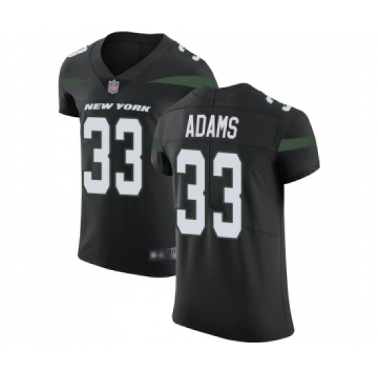Men's New York Jets 33 Jamal Adams Black Alternate Vapor Untouchable Elite Player Football Jersey