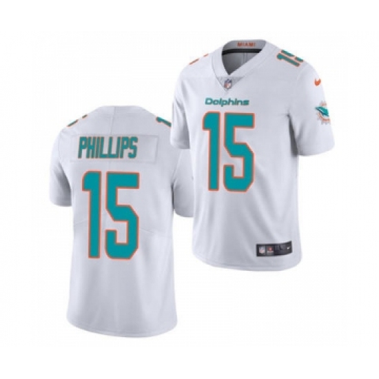Men's Miami Dolphins 15 Jaelan Phillips White 2021 Stitched Football Limited Jersey