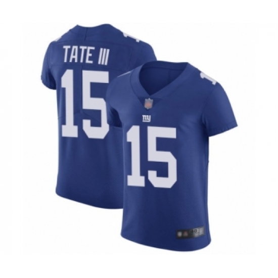 Men's New York Giants 15 Golden Tate III Royal Blue Team Color Vapor Untouchable Elite Player Football Jersey