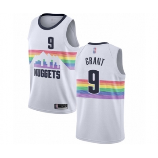 Women's Denver Nuggets 9 Jerami Grant Swingman White Basketball Jersey - City Edition
