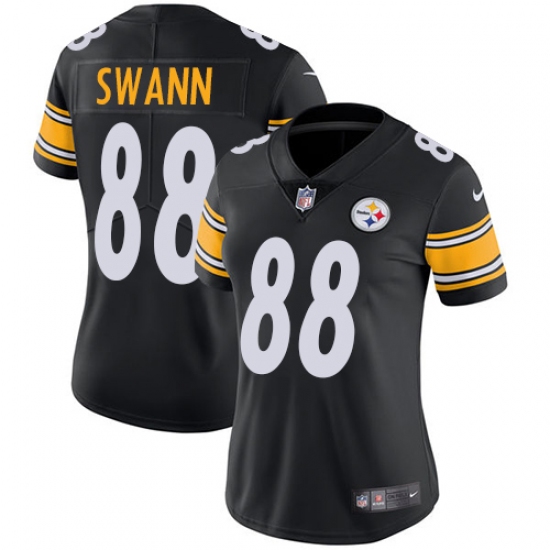 Women's Nike Pittsburgh Steelers 88 Lynn Swann Black Team Color Vapor Untouchable Limited Player NFL Jersey