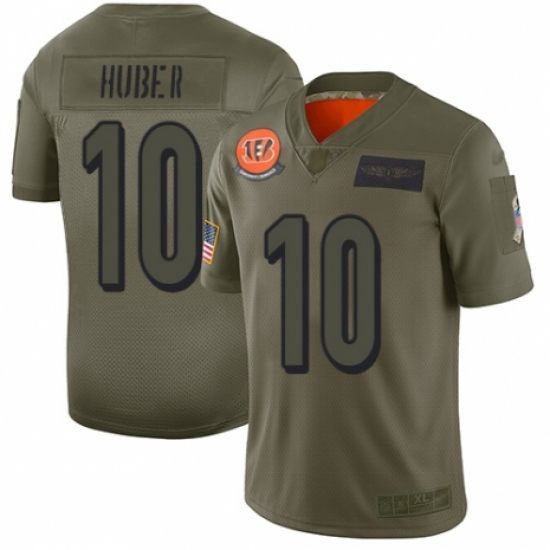 Youth Cincinnati Bengals 10 Kevin Huber Limited Camo 2019 Salute to Service Football Jersey