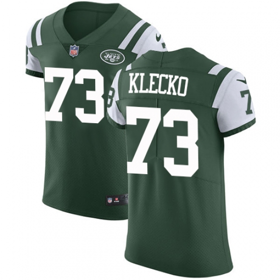 Men's Nike New York Jets 73 Joe Klecko Elite Green Team Color NFL Jersey