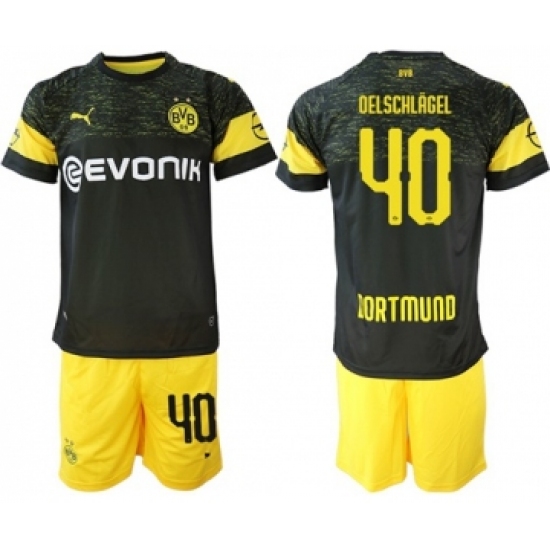 Dortmund 40 Oelschlagel Away Soccer Club Jersey