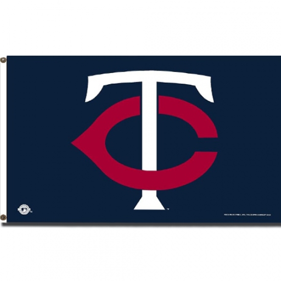 2Pcs Minnesota Twins MLBRico Industries MLB 3-Foot by 5-Foot Banner Flag