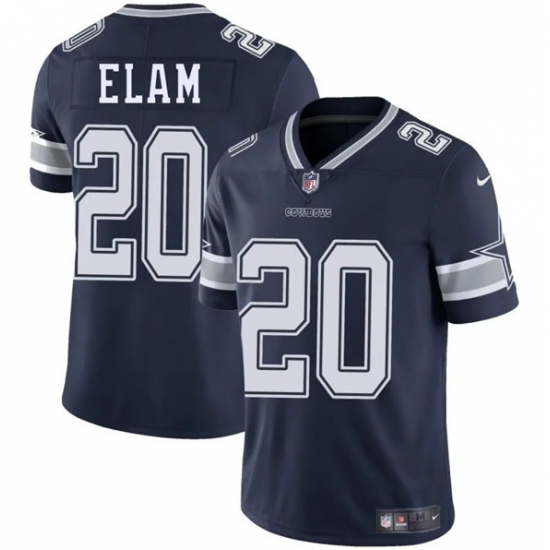 Men's Dallas Cowboys 20 Kaiir Elam Navy 2025 Vapor Untouchable Limited Football Stitched Jersey