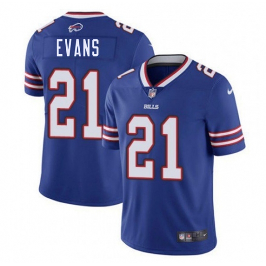 Men's Buffalo Bills 21 Darrynton Evans Blue 2025 Vapor Untouchable Limited Football Stitched Jersey