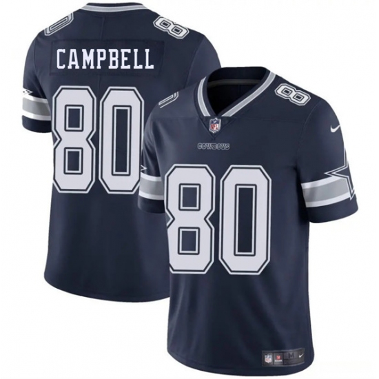 Men's Dallas Cowboys 80 Parris Campbell Navy 2025 Vapor Untouchable Limited Football Stitched Jersey