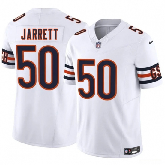 Men's Chicago Bears 50 Grady Jarrett White 2025 F.U.S.E. Vapor Football Stitched Jersey