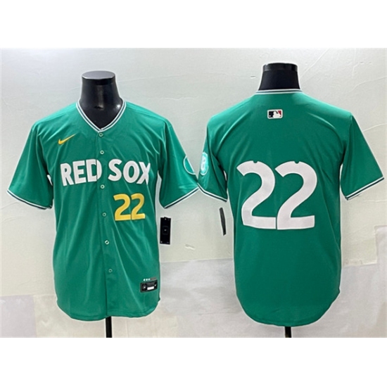 Men's Boston Red Sox 22 Garrett Whitlock Green 2025 City Connect Limited Stitched Baseball Jersey