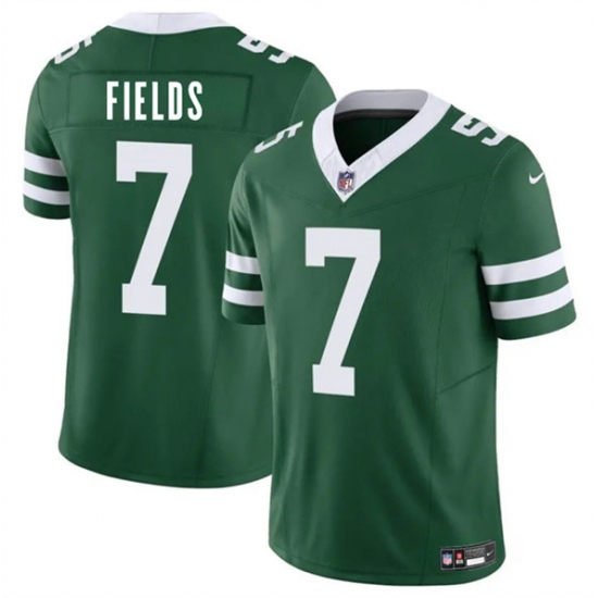 Men's New York Jets 7 Justin Fields Green 2025 F.U.S.E. Vapor Untouchable Limited Football Stitched Jersey
