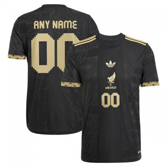 Men's Mexico Custom Black 2025 Soccer Jersey