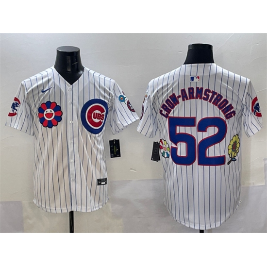 Men's Chicago Cubs 52 Pete Crow-Armstrong White 2025 Tokyo Series Limited Stitched Baseball Jersey
