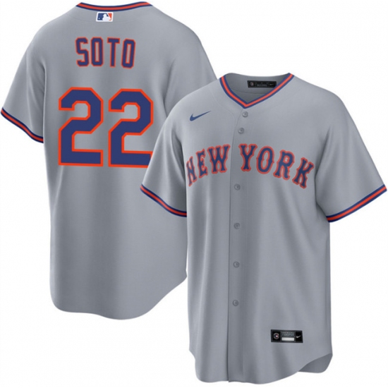 Men's New York Mets 22 Juan Soto Gray 2025 Limited Stitched Baseball Jersey
