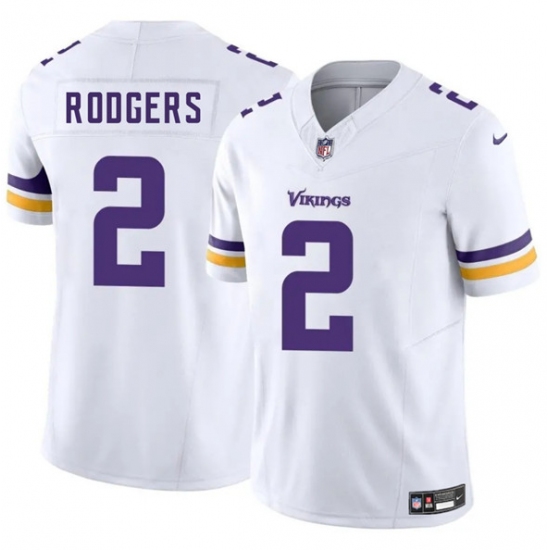 Men's Minnesota Vikings 2 Isaiah Rodgers White 2025 F.U.S.E. Vapor Limited Football Stitched Jersey