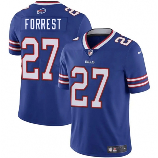 Men's Buffalo Bills 27 Darrick Forrest Blue 2025 Vapor Untouchable Limited Football Stitched Jersey