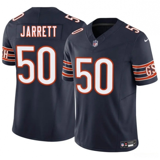 Men's Chicago Bears 50 Grady Jarrett Navy 2025 F.U.S.E. Vapor Football Stitched Jersey