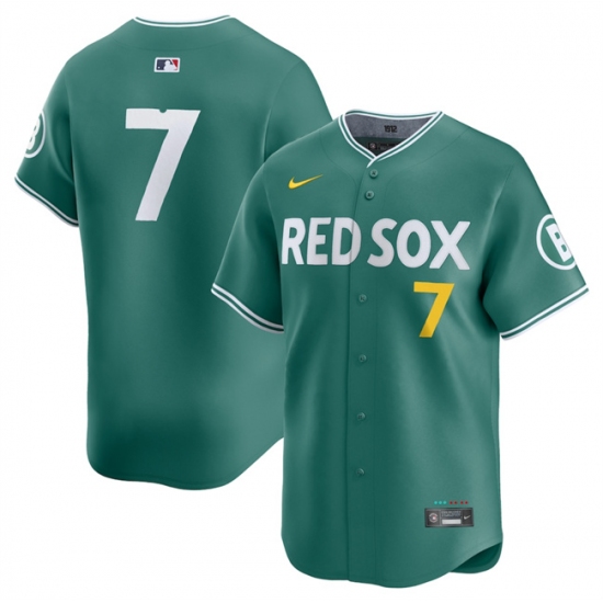Men's Boston Red Sox 7 Masataka Yoshida Green 2025 City Connect Limited Stitched Baseball Jersey