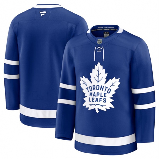 Men's Toronto Maple Leafs Custom Blue 2024-25 Home Stitched Hockey Jersey