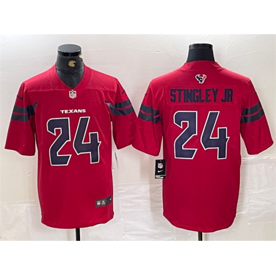 Men's Houston Texans 24 Derek Stingley Jr. Red Vapor Untouchable Football Stitched Jersey