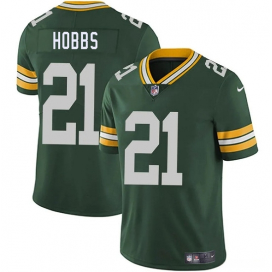 Men's Green Bay Packers 21 Nate Hobbs Green 2025 Vapor Untouchable Limited Football Stitched Jersey