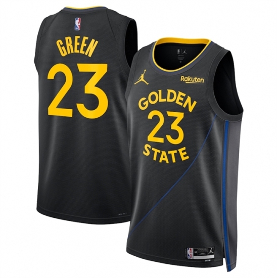 Men's Golden State Warriors 23 Draymond Green Black 2024-25 Statement Edition Stitched Basketball Jersey