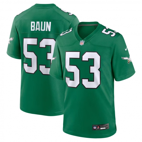 Men's Philadelphia Eagles 53 Zack Baun Kelly Green Vapor Limited Jersey