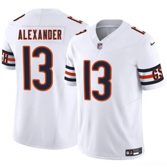 Men's Chicago Bears 13 Maurice Alexander White 2025 F.U.S.E. Vapor Untouchable Limited Football Stitched Jersey