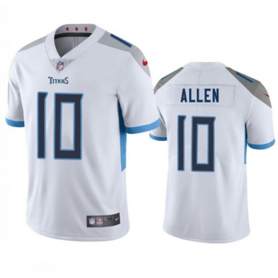 Men's Tennessee Titans 10 Brandon Allen White 2025 Vapor Untouchable Football Stitched Jersey