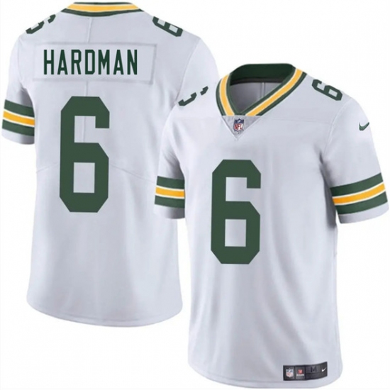 Men's Green Bay Packers 6 Mecole Hardman White 2025 Vapor Untouchable Limited Football Stitched Jersey