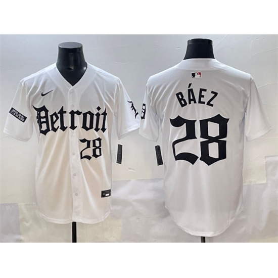 Men's Detroit Tigers 28 Javier B