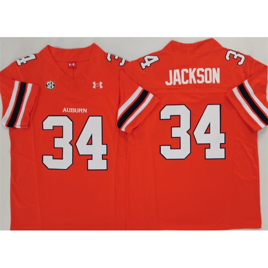 Men's Auburn Tigers 34 Bo Jackson Orange 2024 F.U.S.E. Limited Stitched Jersey