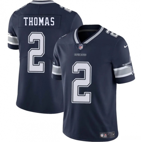 Men's Dallas Cowboys 2 Juanyeh Thomas Navy 2025 Vapor Untouchable Limited Football Stitched Jersey