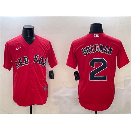 Men's Boston Red Sox 2 Xander Bogaerts Red Cool Base Stitched Baseball Jersey