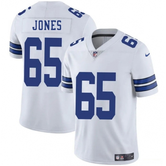 Men's Dallas Cowboys 65 Robert Jones White 2025 Vapor Untouchable Limited Football Stitched Jersey