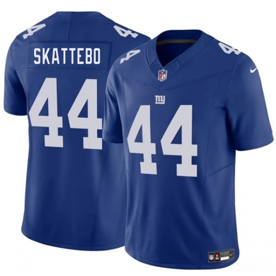 Men's New York Giants 44 Cam Skattebo Blue 2025 Draft F.U.S.E. Vapor Untouchable Limited Football Stitched Jersey