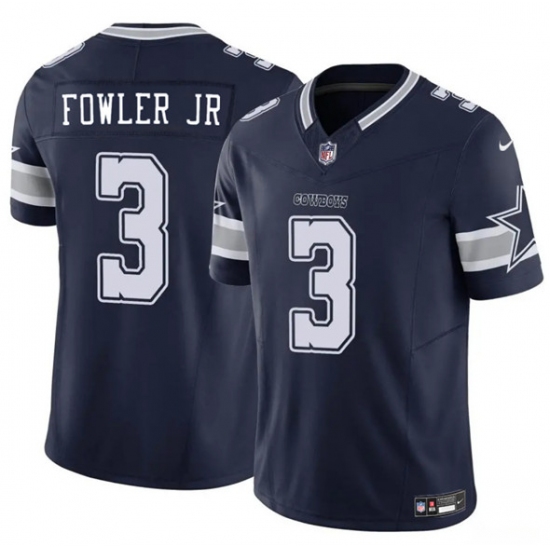 Men's Dallas Cowboys 3 Dante Fowler Jr. Navy 2025 F.U.S.E. Vapor Untouchable Limited Football Stitched Jersey