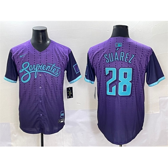 Men's Arizona Diamondbacks 28 Eugenio Su