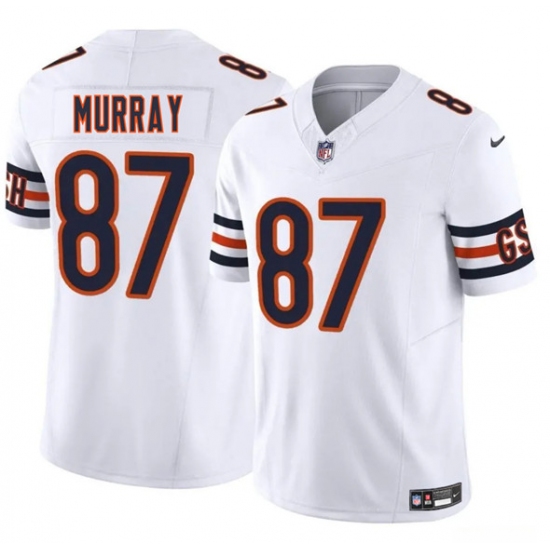 Men's Chicago Bears 87 Jordan Murray White 2025 F.U.S.E. Vapor Football Stitched Jersey