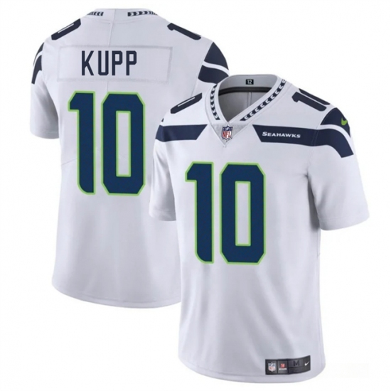 Men's Seattle Seahawks 10 Cooper Kupp White 2025 Vapor Limited Football Stitched Jersey