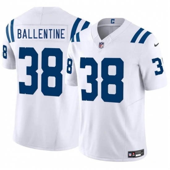 Men's Indianapolis Colts 38 Corey Ballentine White 2025 F.U.S.E. Vapor Limited Football Stitched Jersey