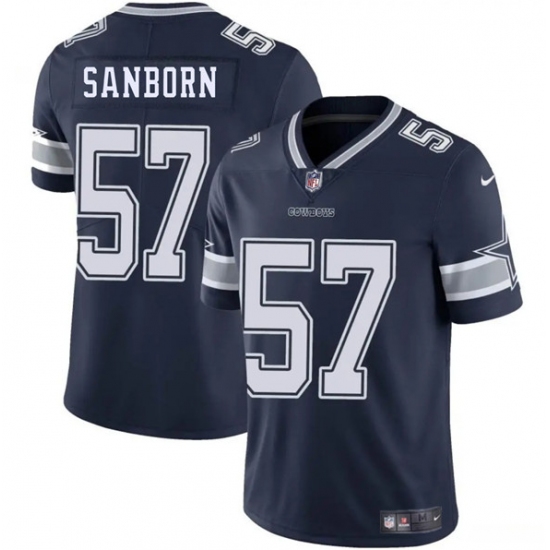 Men's Dallas Cowboys 57 Jack Sanborn Navy 2025 Vapor Untouchable Limited Football Stitched Jersey