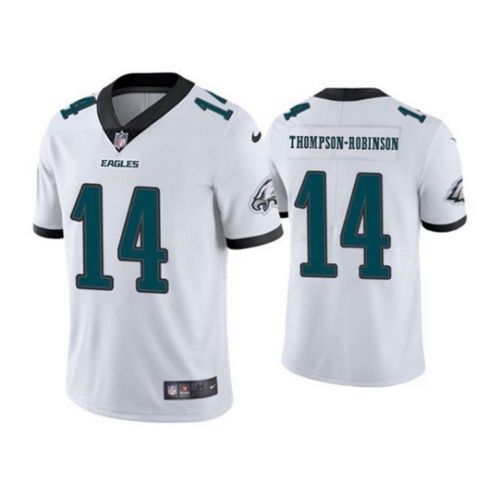 Men's Philadelphia Eagles 14 Dorian Thompson-Robinson White 2025 New Vapor Untouchable Limited Football Stitched Jersey