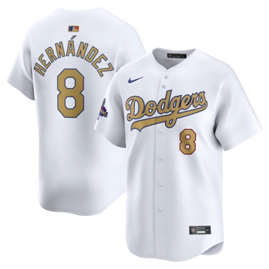 Men's Los Angeles Dodgers 8 Enrique Hern