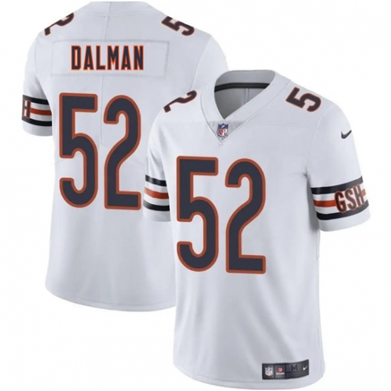 Men's Chicago Bears 52 Drew Dalman White 2025 Vapor Football Stitched Jersey